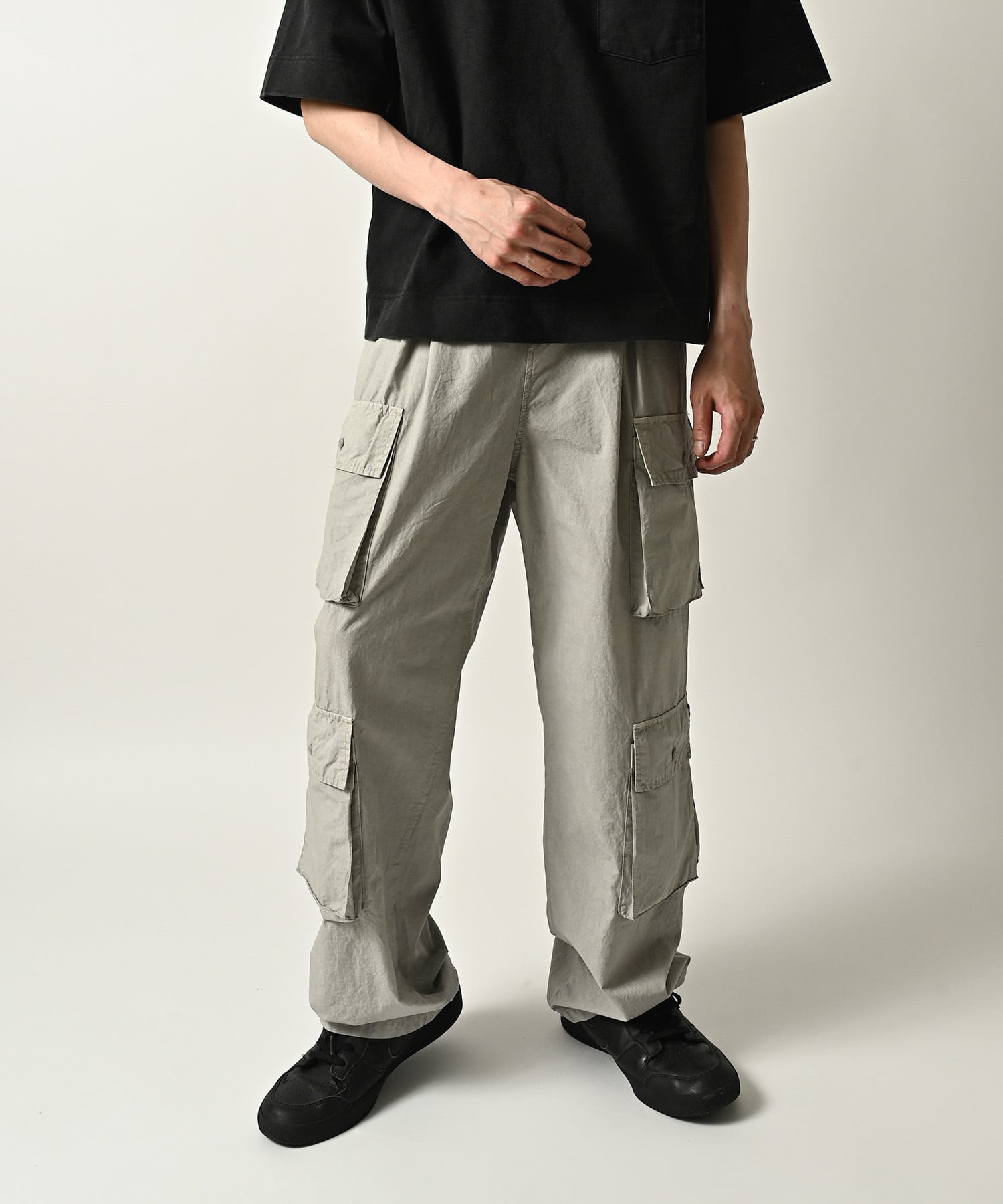 パンツ NUDE 'Menswear' pants many men many mind Pigment broad multi-pocket pants (SND