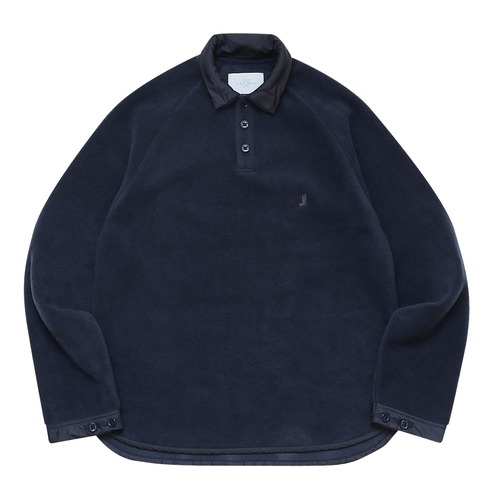 WHIMSY / FLEECE RAGLAN POLO NAVY