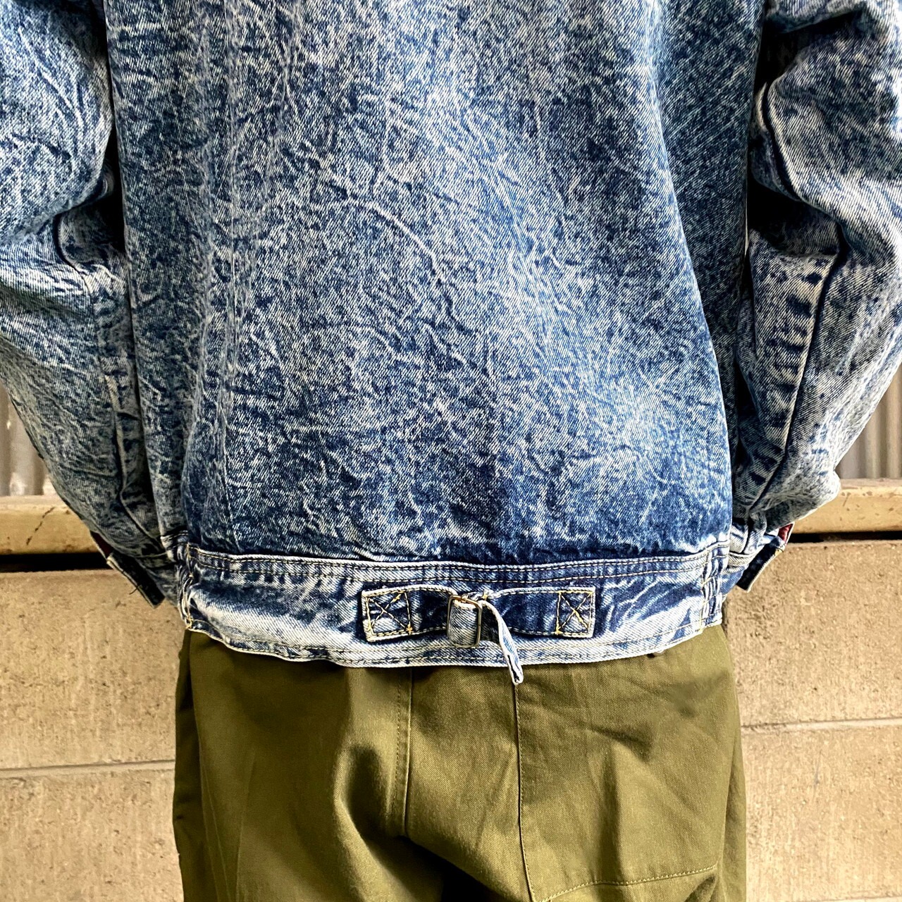 A GARMENT USA 変形デザイン デニムジャケット メンズL相当 レディース 