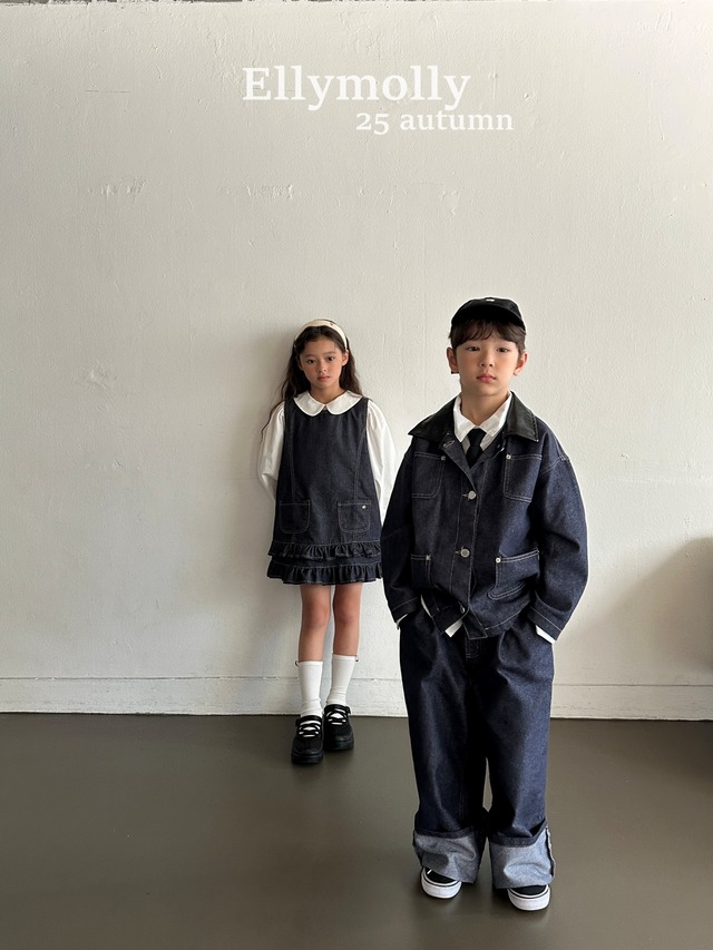 【 即納 】2025 秋新作ELLY MOLLY (エリ-モリ-)ツインフリルワンピース