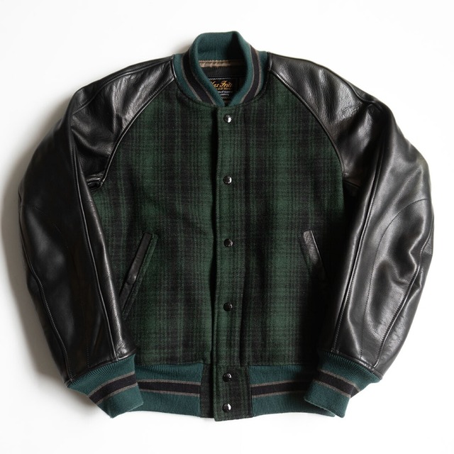 美品】 VAN JAC 【袖レザー スタジャン】M ヴァン ワッペン スタジアム  