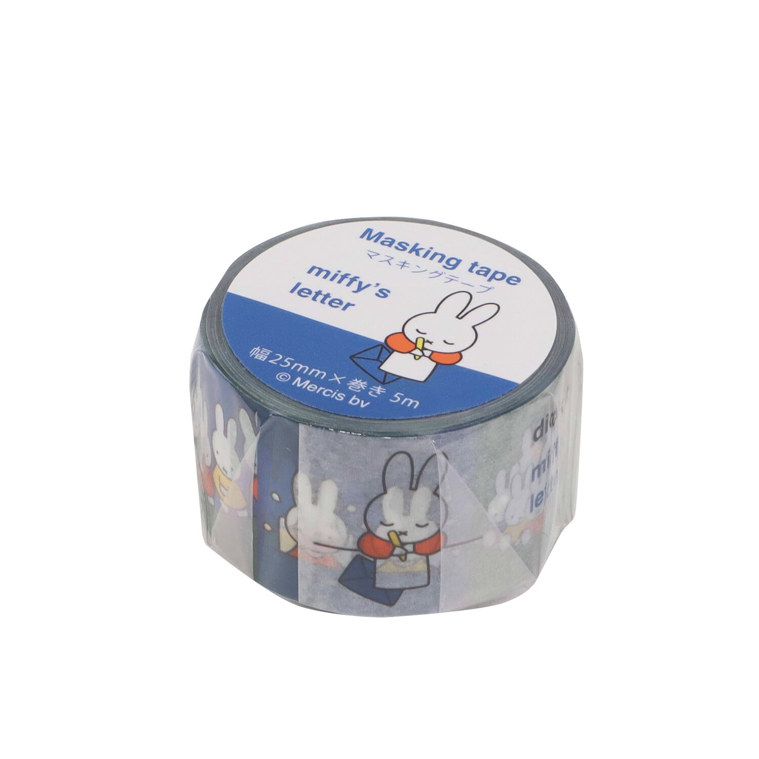 ミッフィー zakka マスキングテープ ミッフィー×クツワ miffy's letter EB367D 25mmマステ CA14