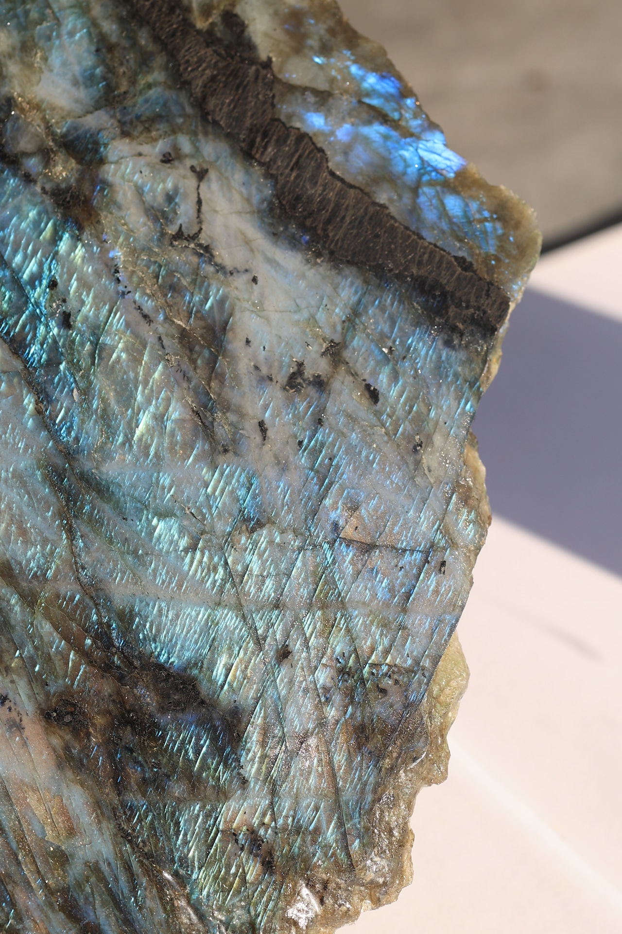 ラブラドライトプレート「銀河の煌めき」Labradorite Plate | 天然石 鉱物 パワーストーン | LRP-A-001