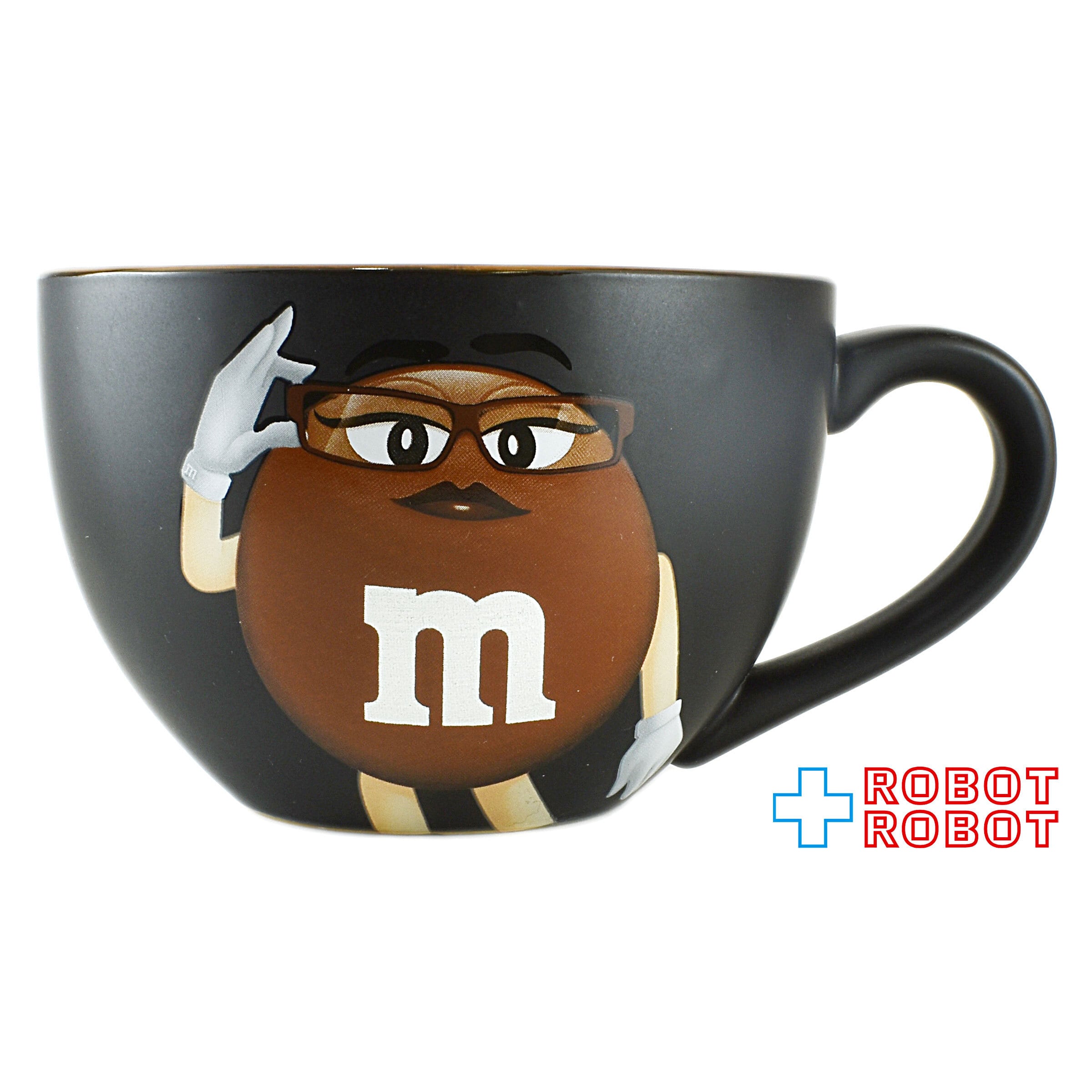 M&M's ブラウン 陶器マグカップ ブラック エムアンドエムズ | ROBOTROBOT