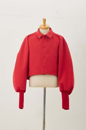 MEGMIURA Ultra Suede Short Coach Jacket Red