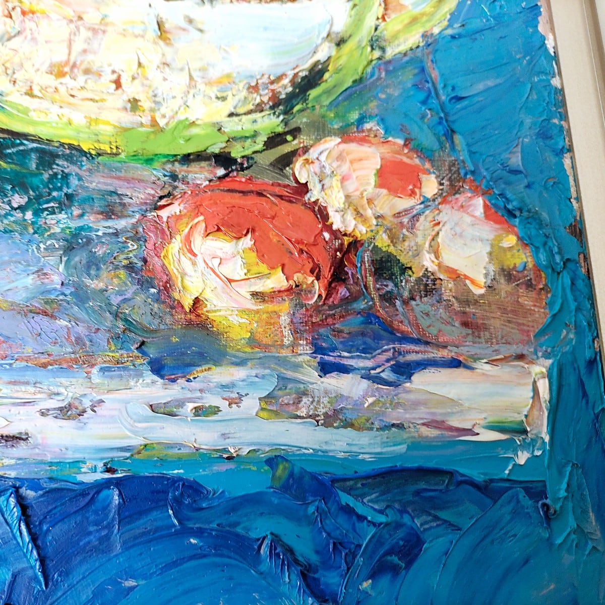 油絵「曽我梅林」 絵画 物悲し P8