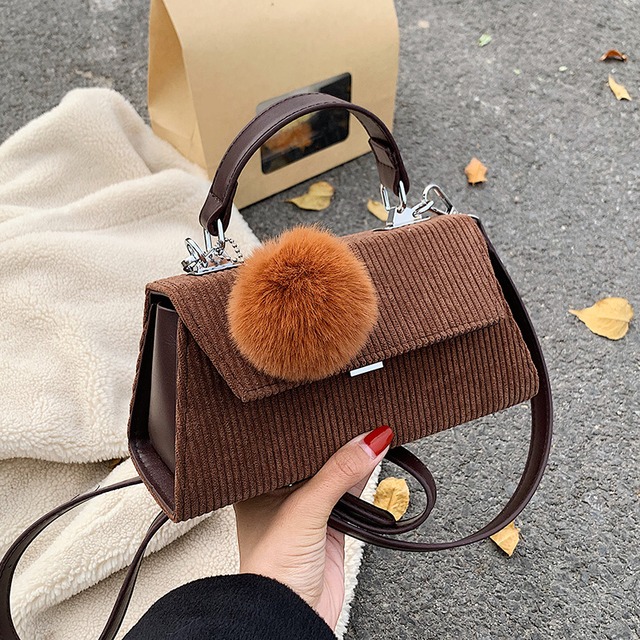 オータムウィンターコーデュロイ 秋物 冬物 スクウェア メッセンジャーバッグ Tiancai_Wing_Bag24889905342