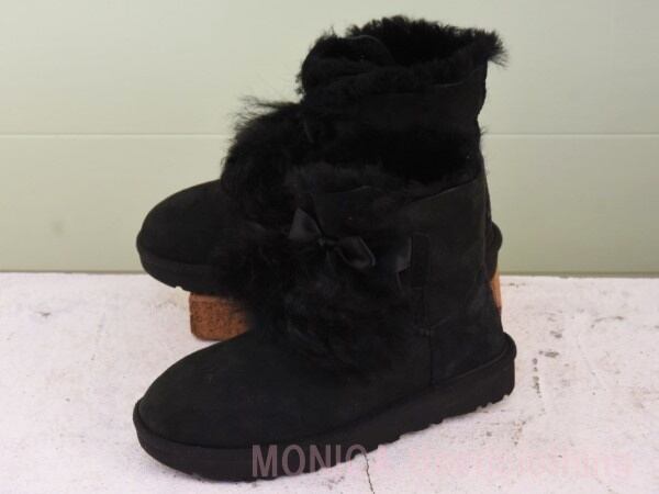 UGGムートンブーツ　24cm 黒　アグブーツ　UGG ムートンブーツ UGG ムートンブーツ ブラック 24cm レディース アグ UGG ムートン