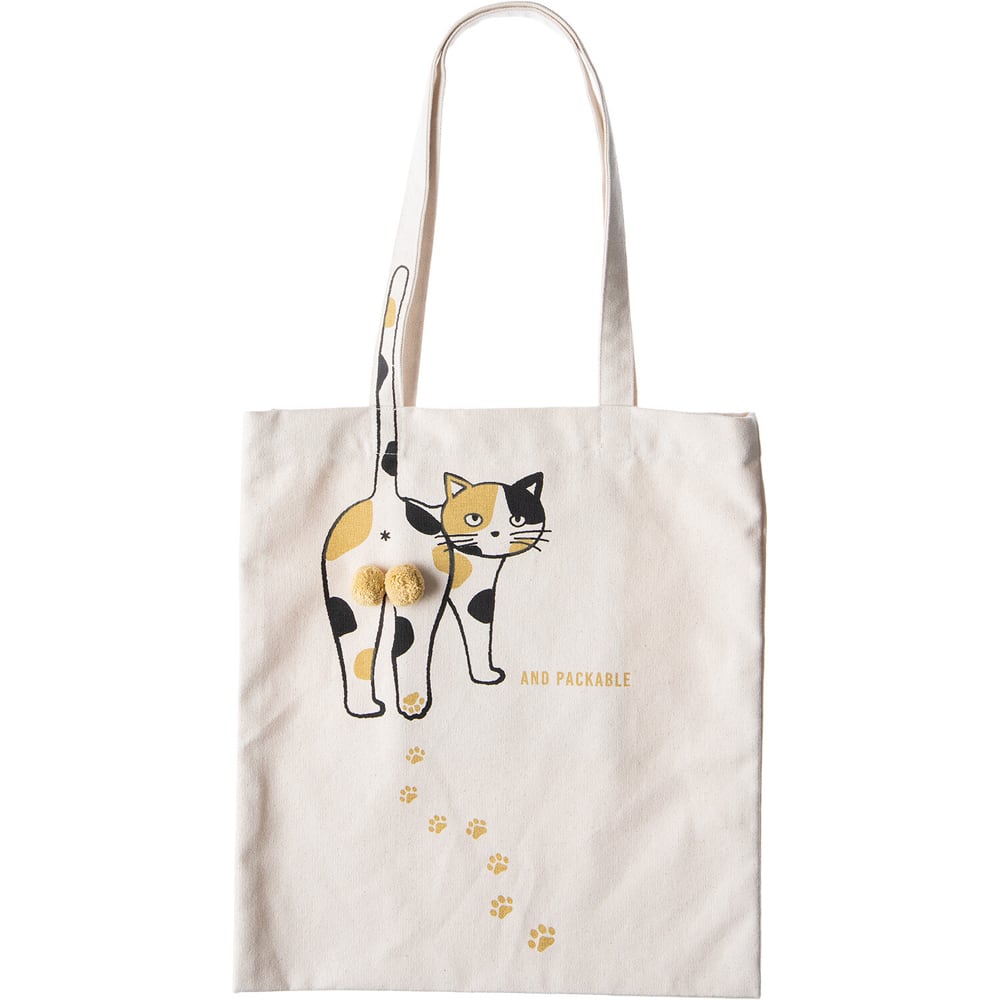 猫トートバッグ(ニャンタマ)カリコ | マスノヤ衣料品店・マスノヤ猫雑貨店
