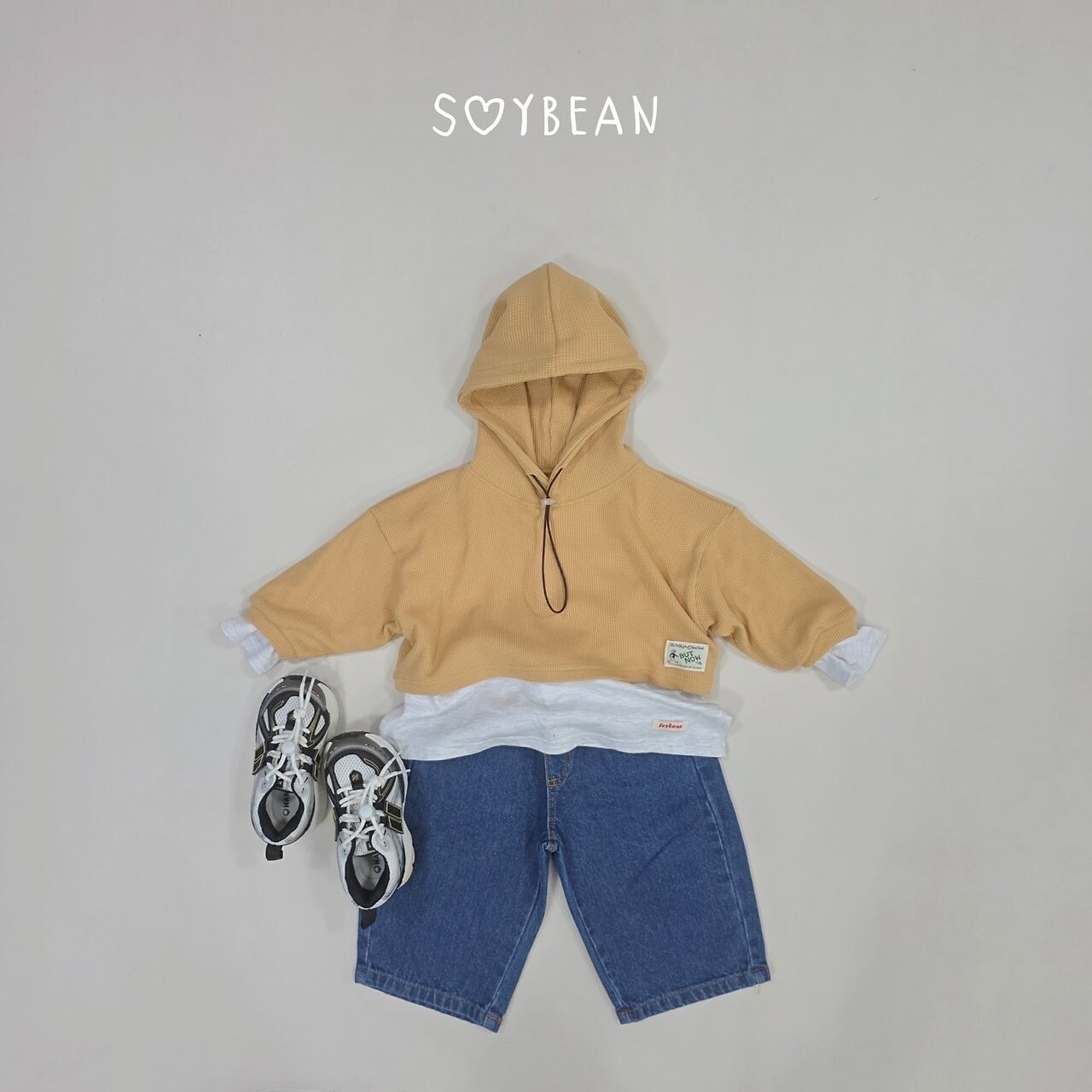 韓国子供服 / 26Autumn / soybean / レイヤード Tシャツ / キッズ服 / ジュニア服 / 秋服 *XS~JL*