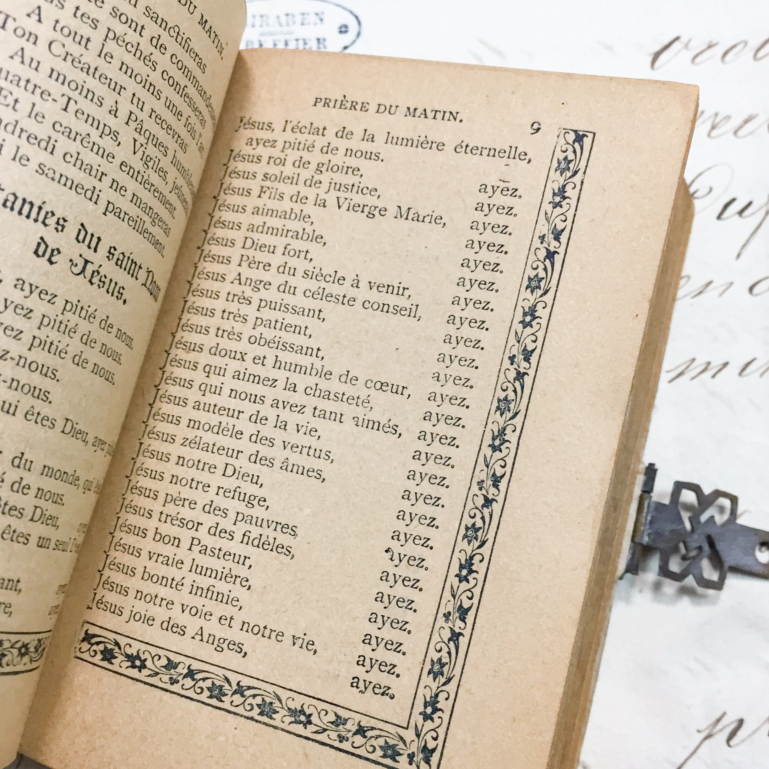 アンティーク 紙もの フランス アンティーク セルロイド ミゼル 聖書 
