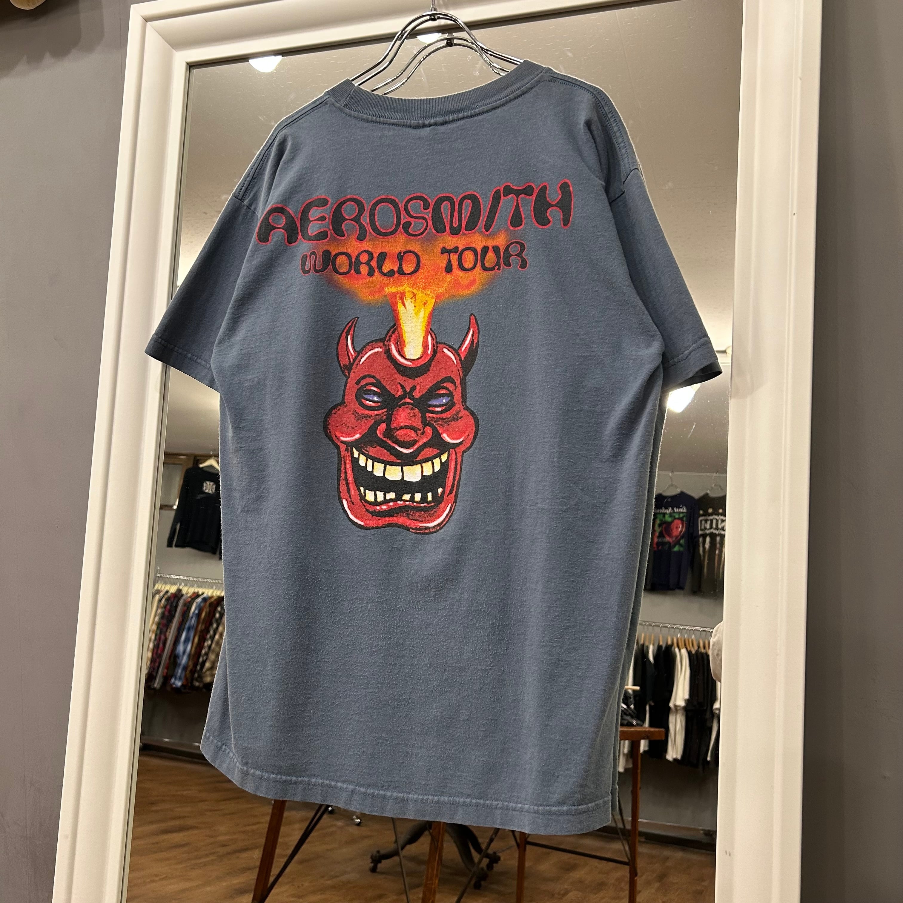 カラーT】90's Aerosmith Tee “Nine Lives” | spike osu