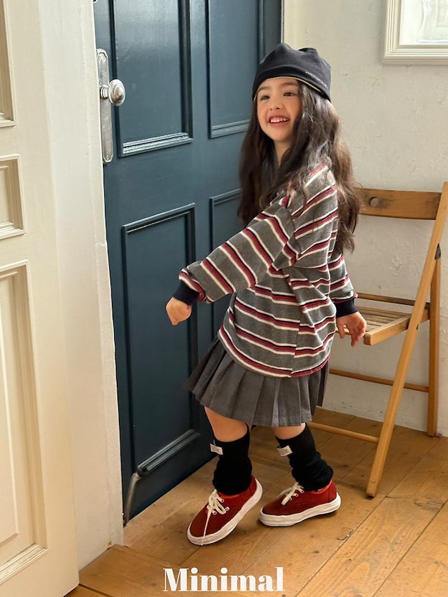 【取寄】minimal|pleats skirt|プリーツスカート|S-JM|kids&jr|26 autumn