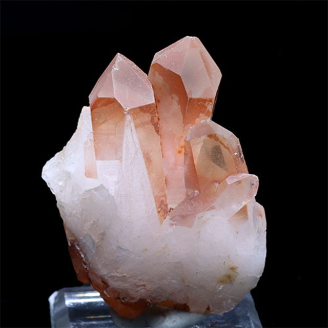 〔D452-6〕コリント産 タンジェリンクォーツ クラスター マンダリンクォーツ Tanjerine Quartz 蜜柑水晶【メール便不可】