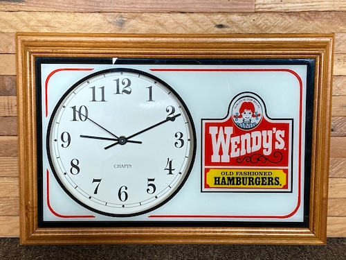 70s Wendy’s Store Display Clock