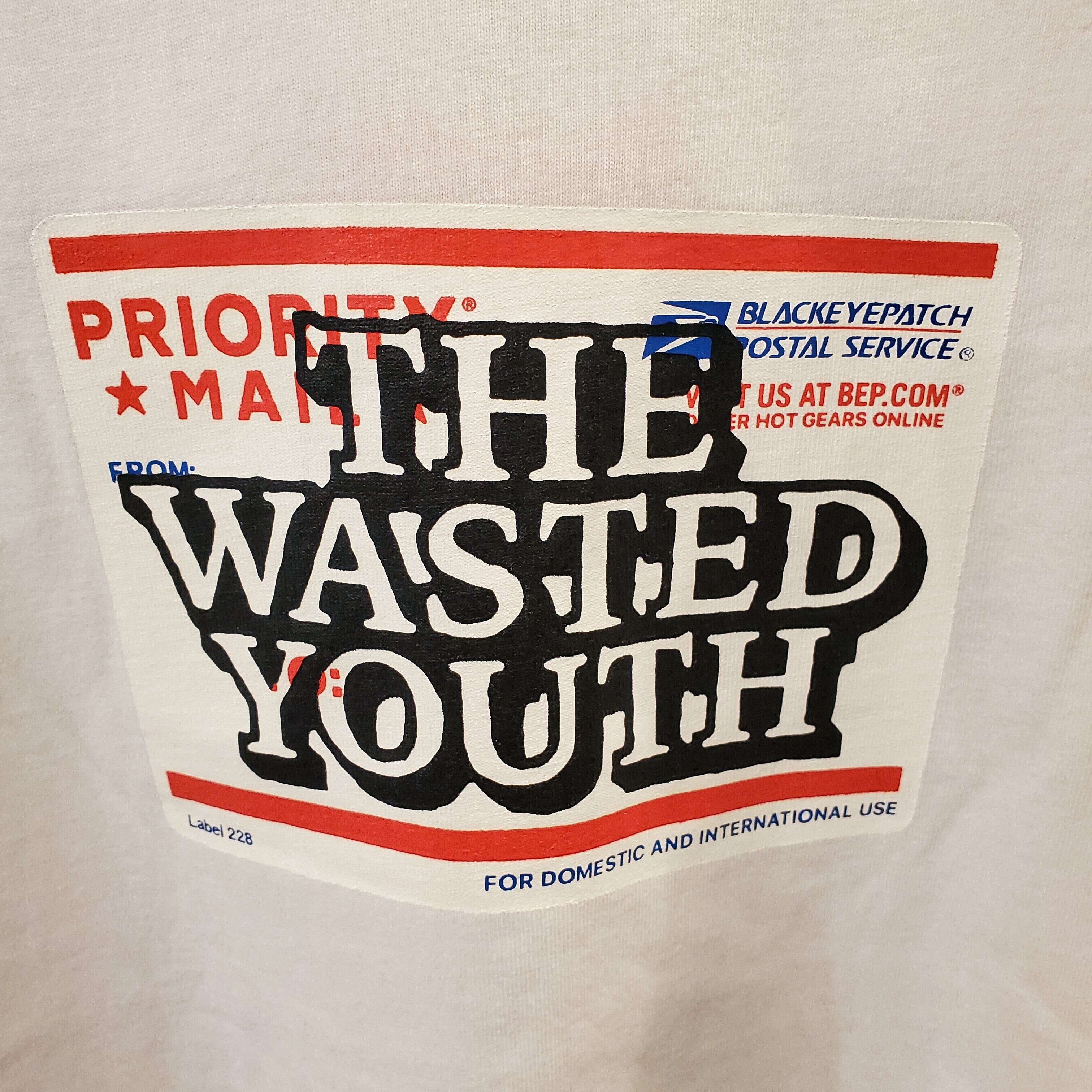 Wasted Youth Black Eye Patch Tee M-