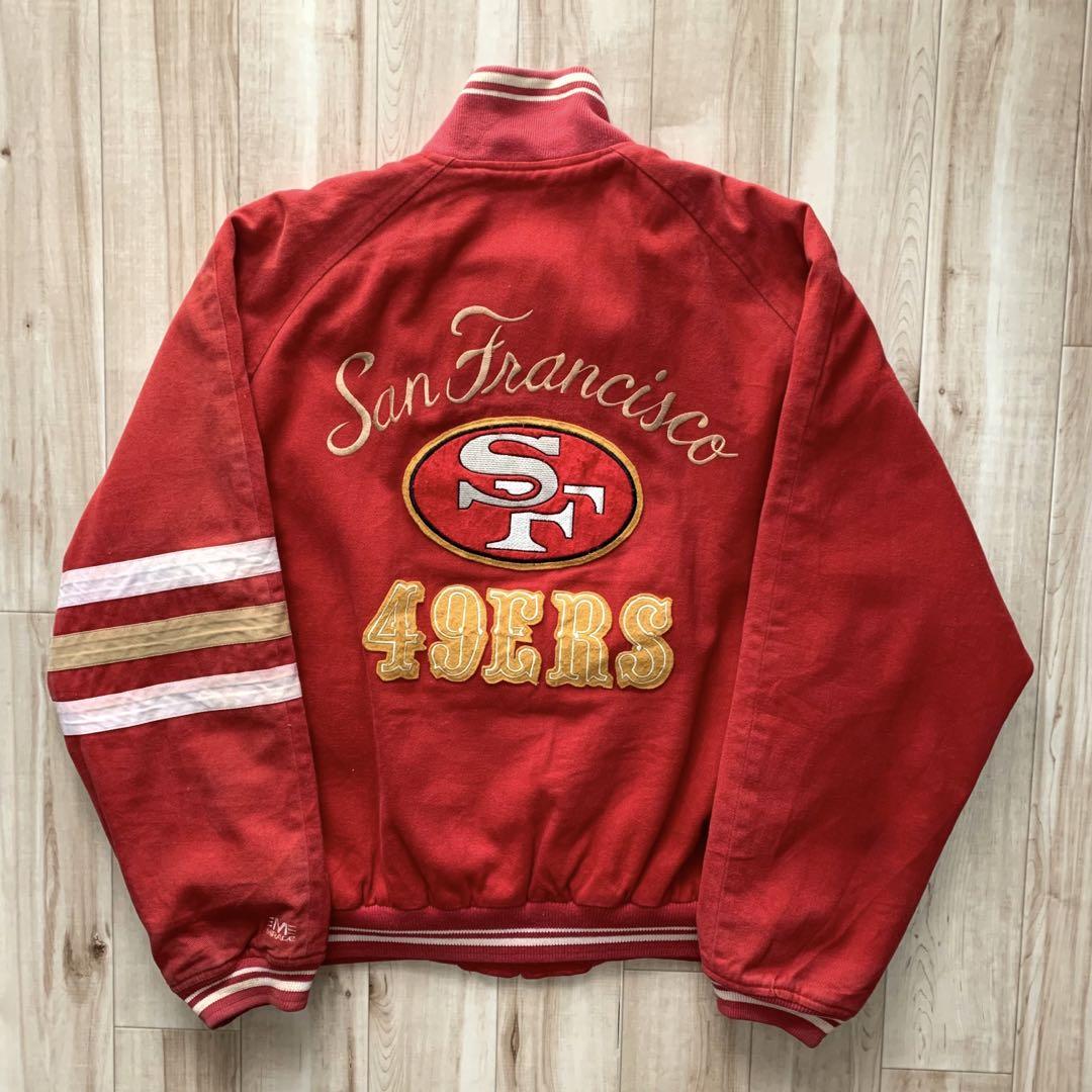 80s NFL サンフランシスコ49ers ヴィンテージスタジャン-