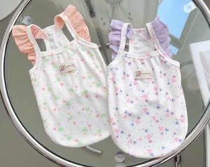 キャット 猫 ドッグ 犬 小型犬 室内着 キャミソール ストレート スマート フリル 肩出し 襟無し カラフル ハート かわいい シンプル カジュアル レトロ ラブリー キュート フェアリー プレッピー シンプル フレンチ シック ハート柄 柄 春 夏 ロングシーズン サマーシーズン 春服 夏服 女の子 成犬 子ども 子猫 子犬 成猫 デート お出かけ お泊まり リゾート 公園 休日 カフェ 庭 ガーデン 散歩 ウォーキング 室内 おうち お揃い 楽ちん 普段使い 定番