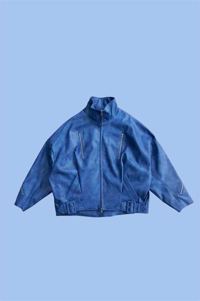 Nora Lily / ノラリリー Fake Leather Tuck Balloon Single Riders