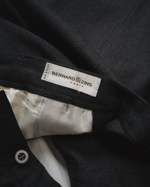 [ 90's ] "BERNARD ZINS" Pure Wool 2-Pleat Trousers （Made in France）