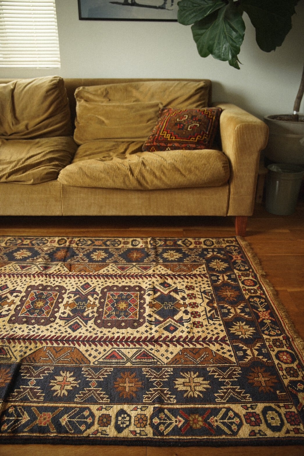 750 -Vintage Adraskand Baluch rug