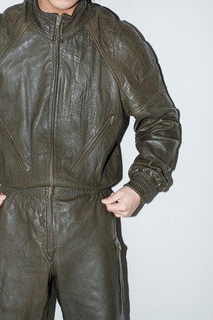 1990s leather jump suit
