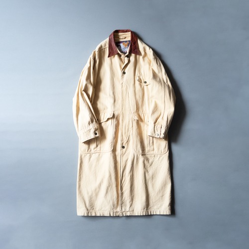"STRUCTURE EXPEDITION GEAR" used Leather collared long coat