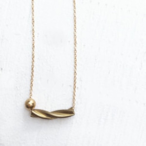 Twisted Tube Necklace NC-019