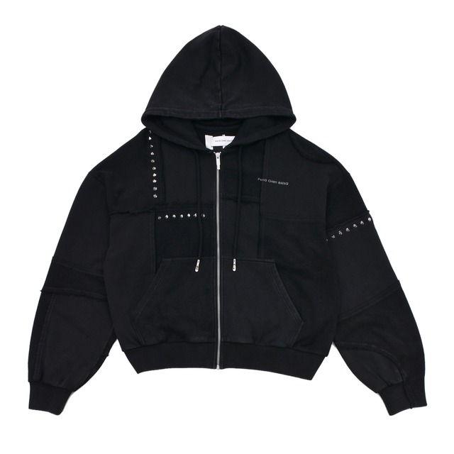 【Feng Chen Wang】PANELLED FULL ZIP HOODIE