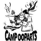 CAMP HOLIC　×OOPARTS　転写ステッカー　サイズW138×90ｍｍ