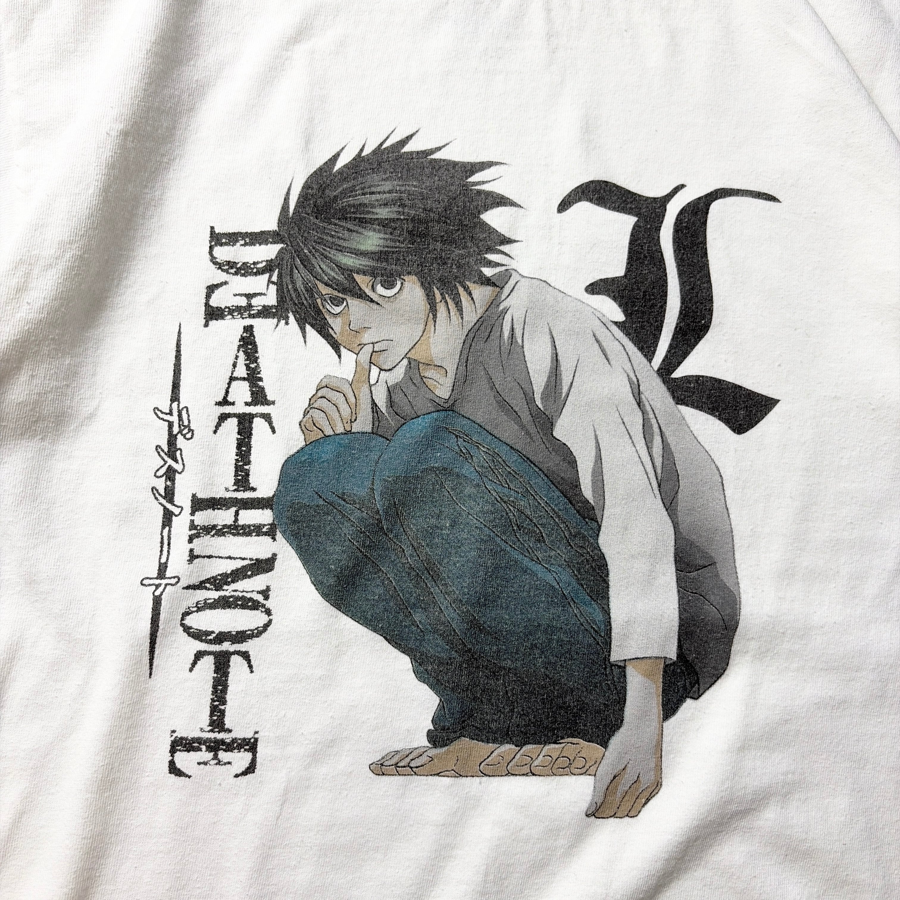 2000s Death Note L Anime T-Shirt