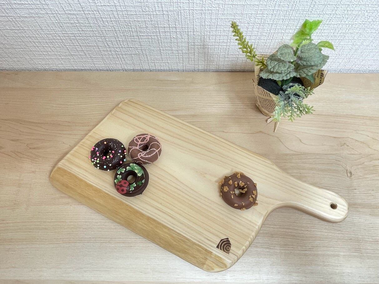 手作りで仕上げたウッドプレート（カフェトレイ） | komaoto