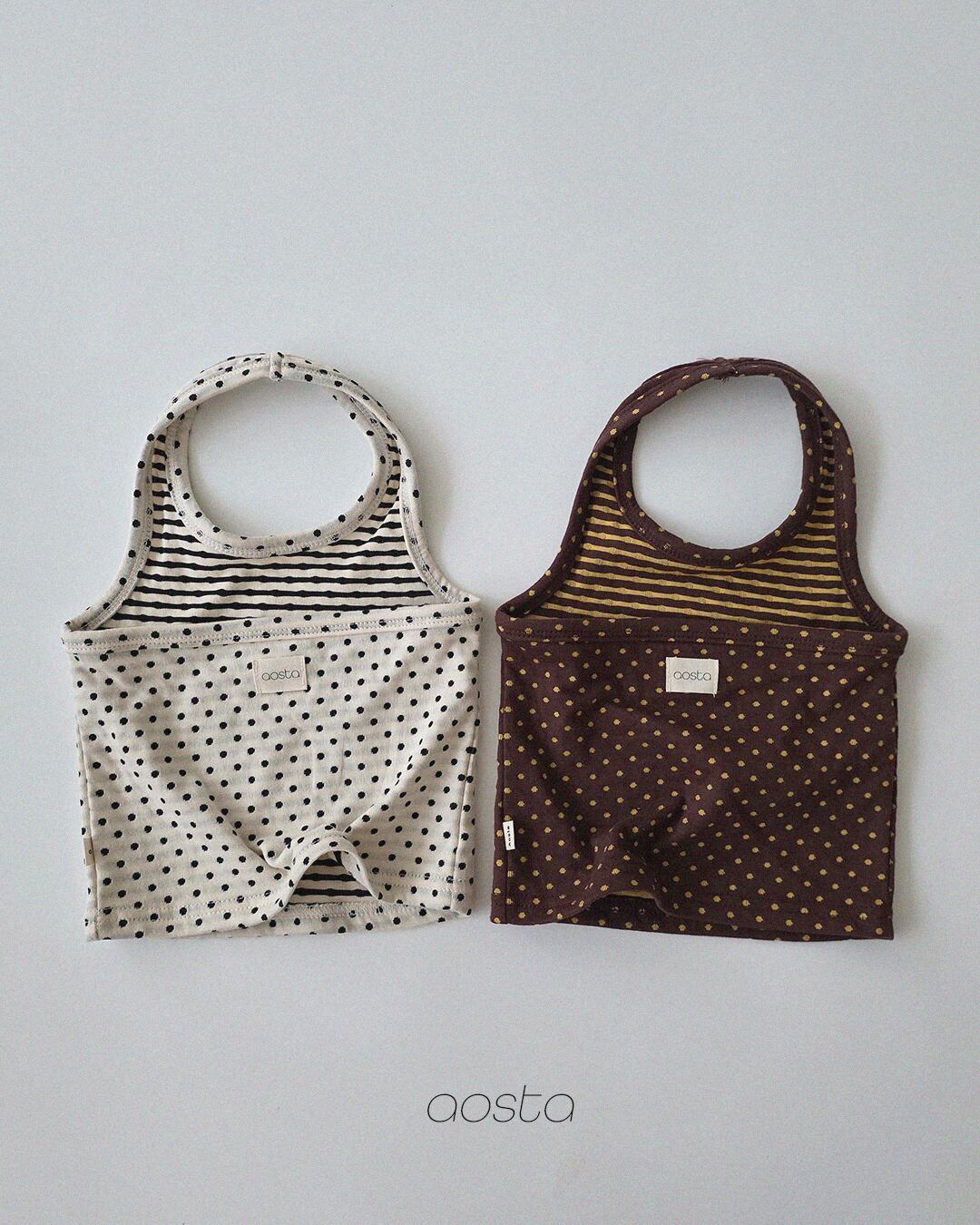 【予約】aosta Choco chip halter neck