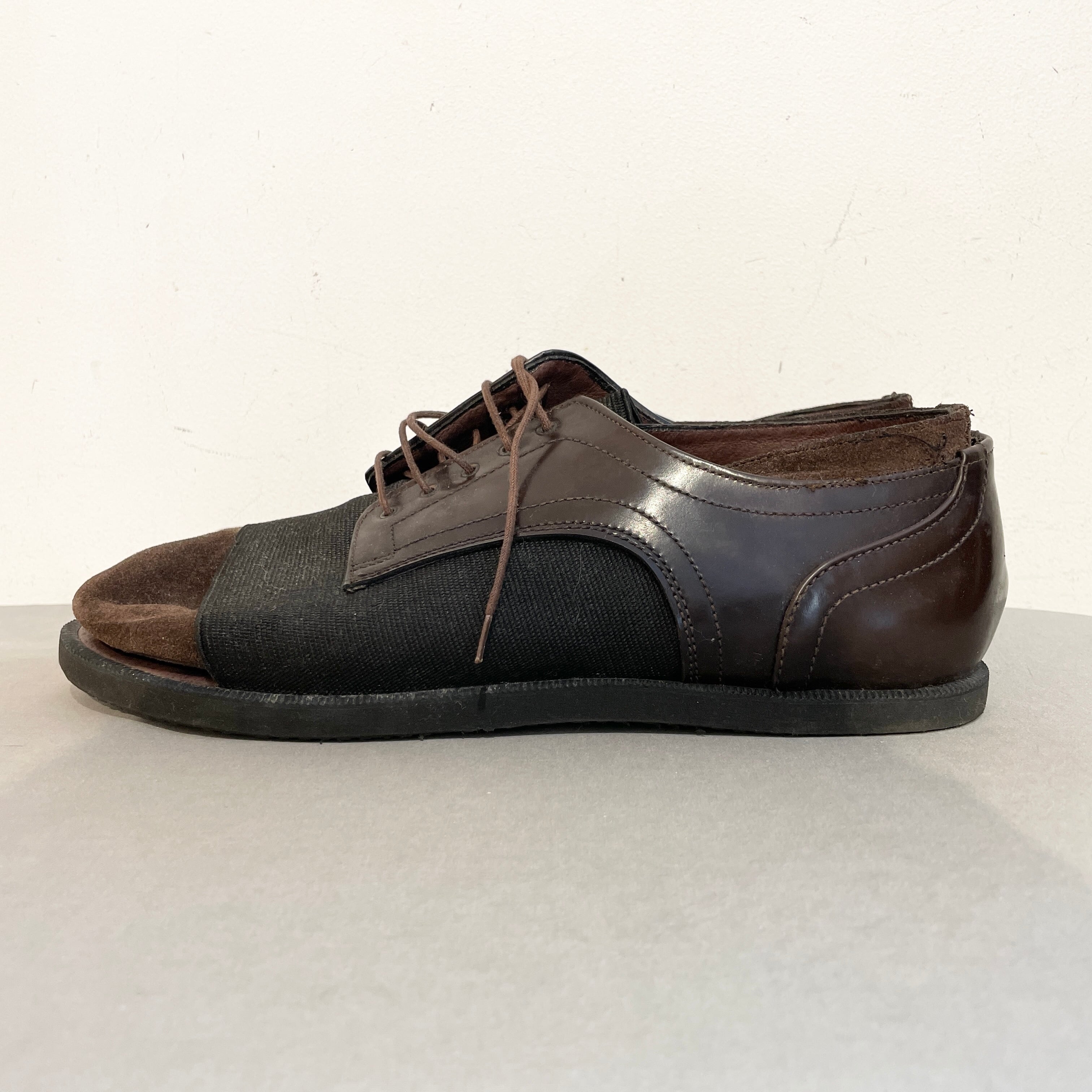 DIRK BIKKEMBERGS/shoes/leather/rubber/brown/black/ダーク