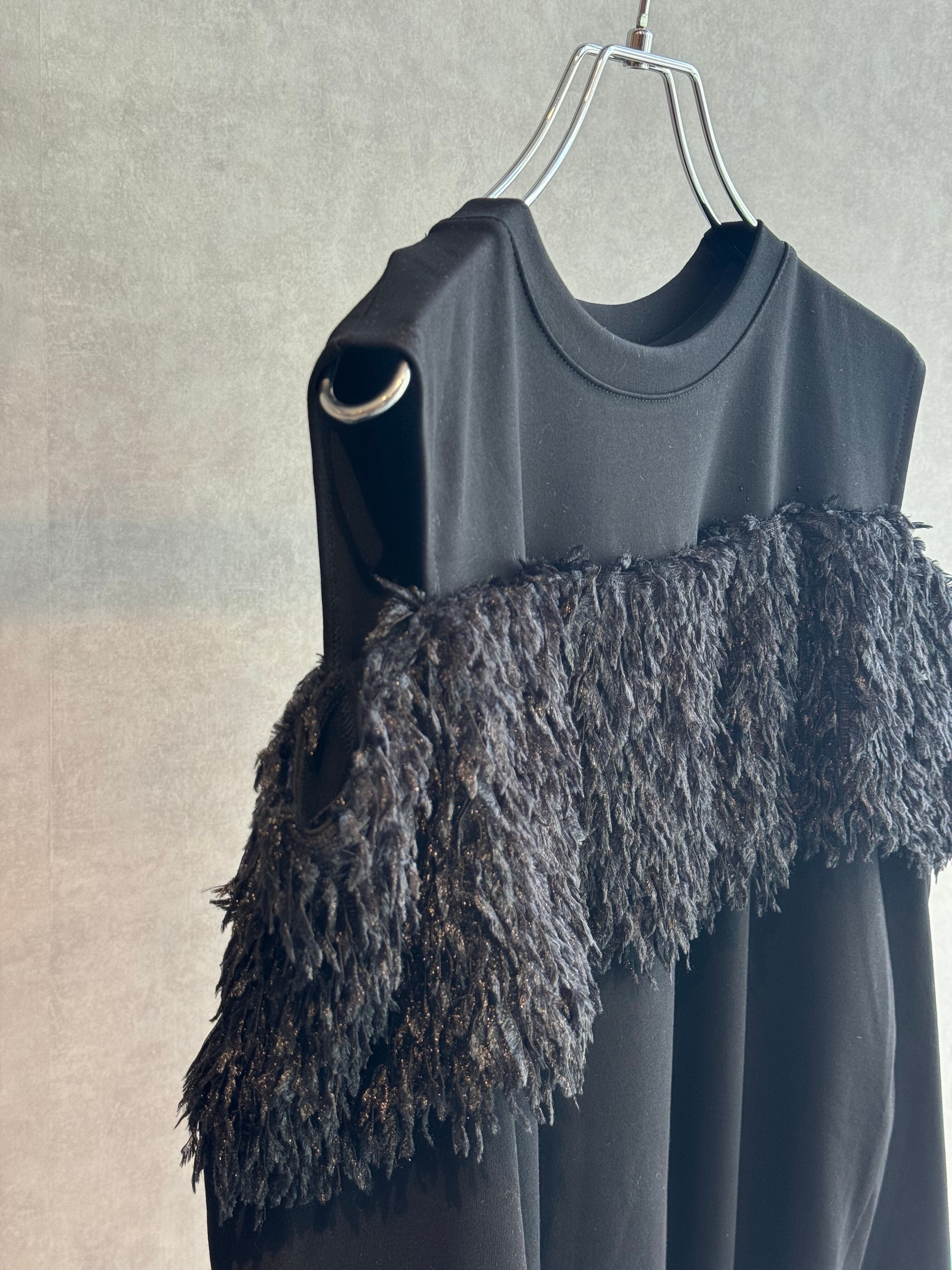 shaggy open shoulder tops