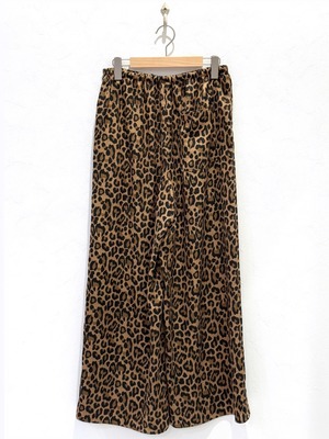 アートプリントマイクロサテンワイドパンツ