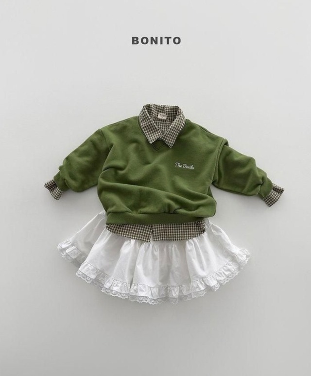 〚予約〛 5 bu lace skirt  <kids><Jr>