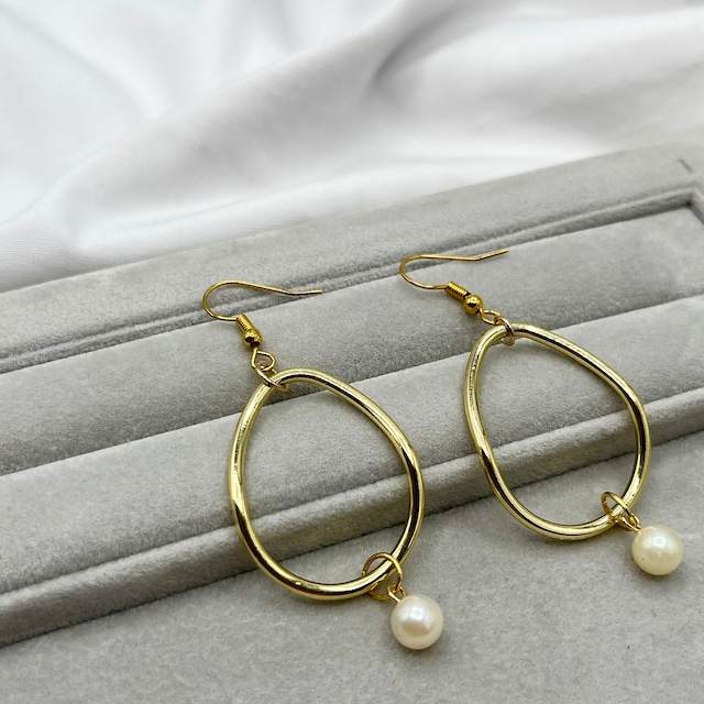 アコヤ真珠 -drop- ピアス