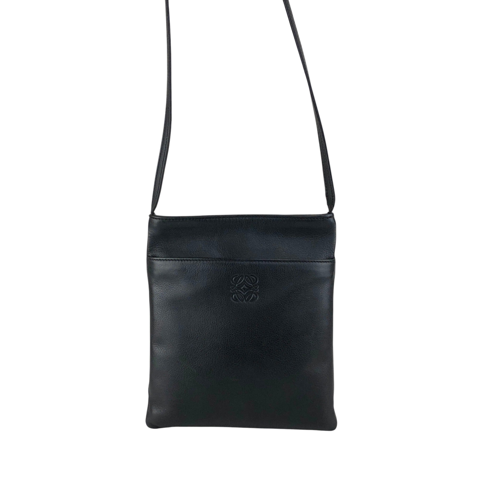 LOEWE ロエベ ショルダーバッグ ブラック アナグラム レザー ミニ