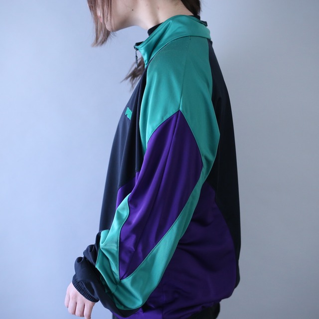 "PUMA" poison color switching design loose silhouette track jacket