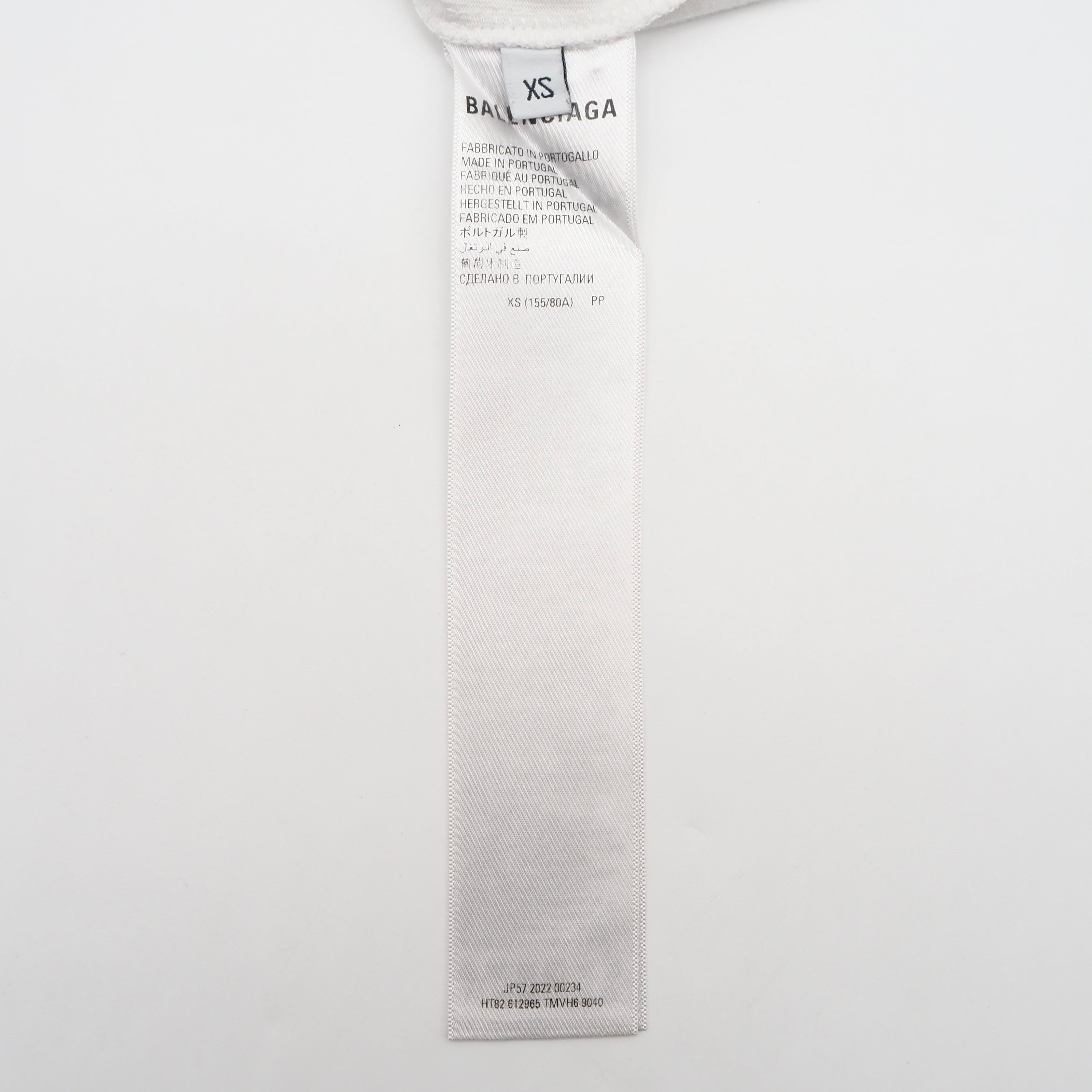 BALENCIAGA Fashion Institute T-shirt コットン ホワイト ブラック T