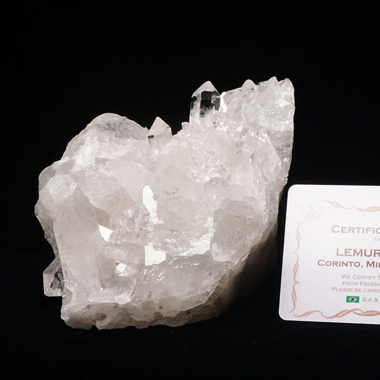 水晶 クラスター ブラジル ミナスジェライス州 コリント産 レムリアンシード 証明書付属 一点物 282-551