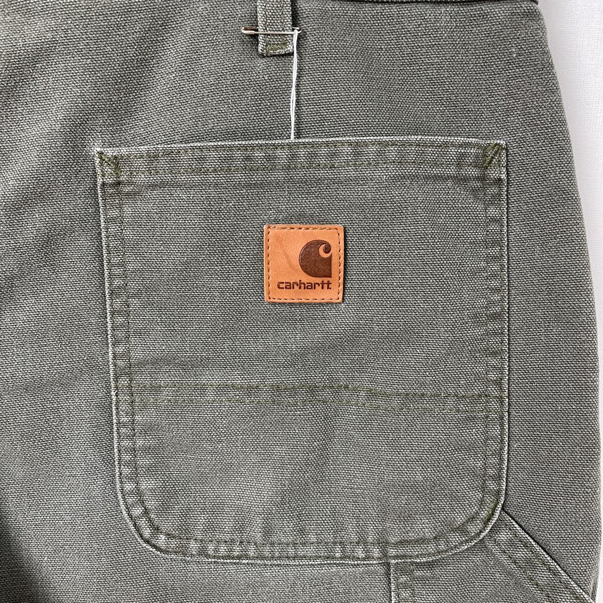 古着 Carhartt ダックペインターショーツ モスグリーン MOS 古着 Carhartt ダックペインターショーツ モスグリーン MOS