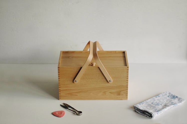 倉敷意匠 裁縫箱 ソーイングボックス 倉敷意匠/ならのソーイングボックス（裁縫箱） - 北欧、暮らしの道具店