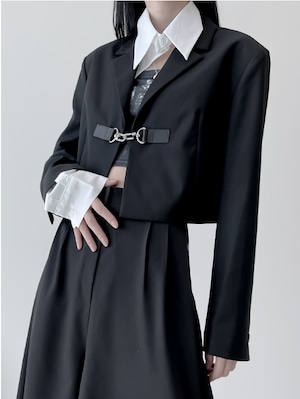 [MNEM] link crop jacket 正規品 韓国ブランド 韓国通販 韓国代行 韓国ファッション