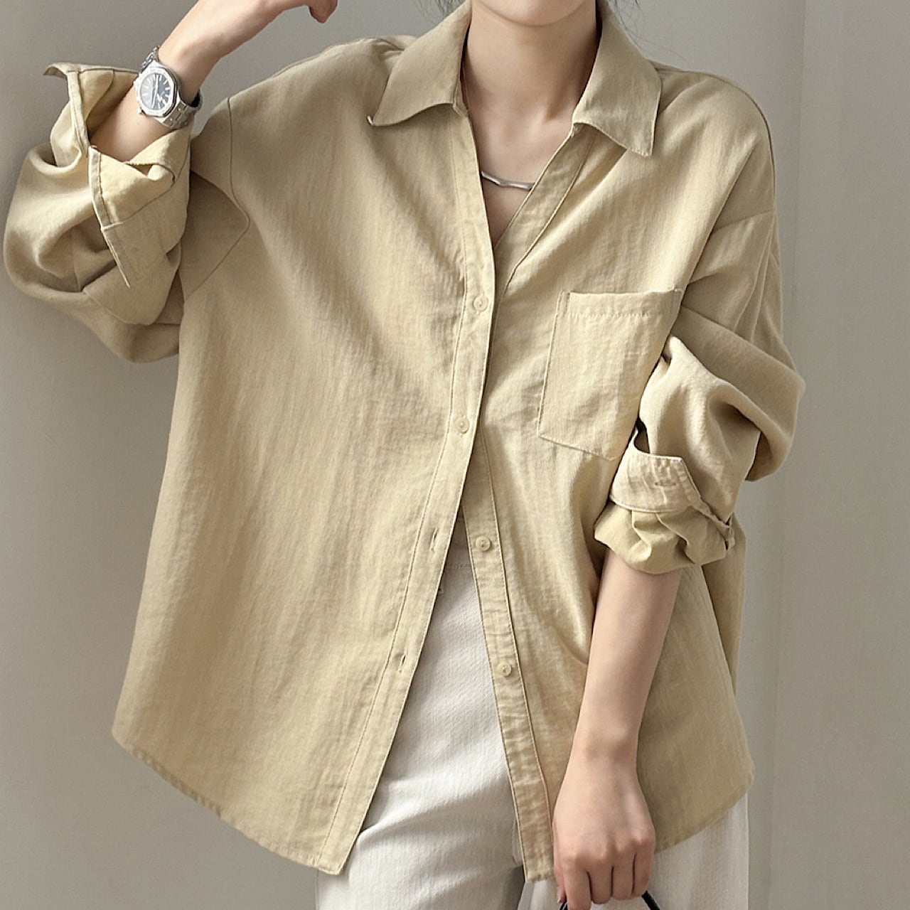 カジュアル長袖ゆったりト シャツ ◆3col YH9020