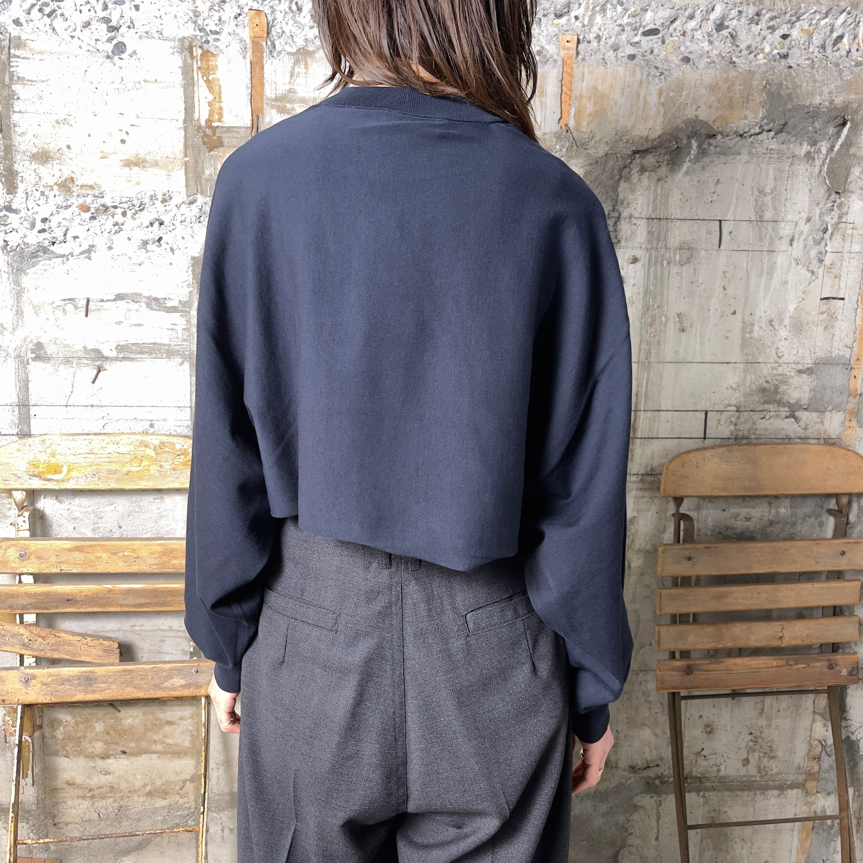 HYKE【ハイク】 CREW NECK PONCHO SWEATER (11344) | glamour online