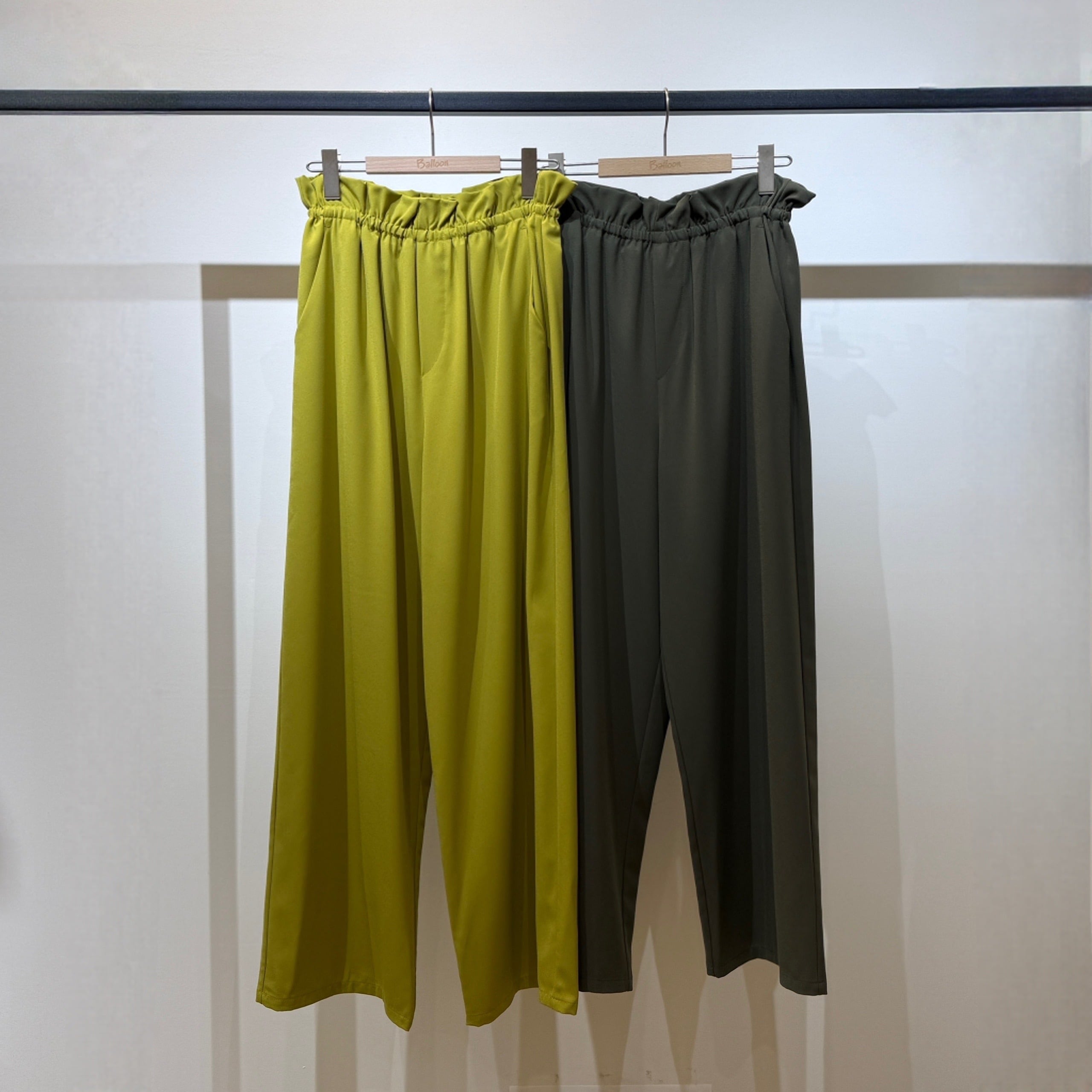 【オンライン限定】ジョーゼット綺麗見えリラックスパンツ