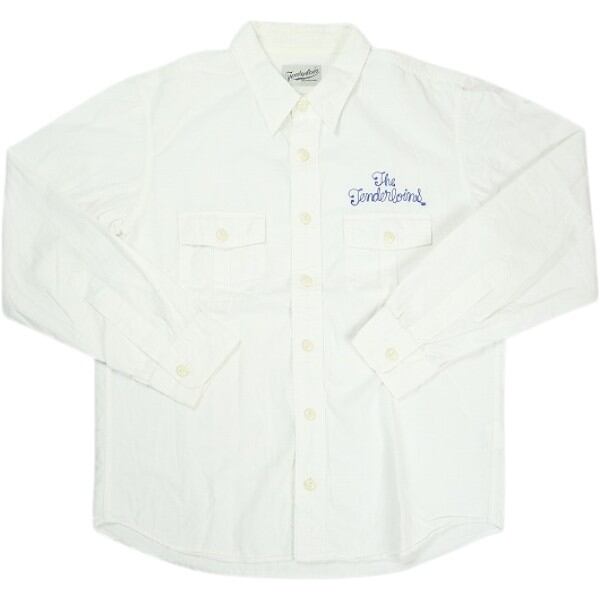 最終値下げ‼️TENDERLOIN T-CORDUROY ウエスタンシャツ 白 Size【S】 TENDERLOIN テンダーロイン PLAIN TEE NAVY リンガーTシャツ