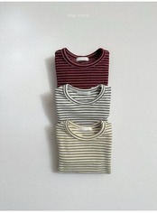 〖取寄〗韓国子供服 / 26winter / minirobe / ヨーヨーボーダーTシャツ / キッズ *S~XL*